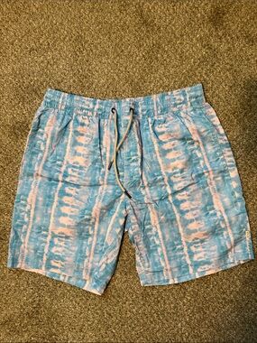 Barney Cools Blue & Pink Tie-Dye Swim Trunks